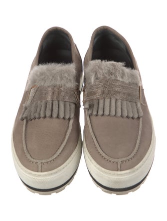 Brunello Cucinelli Monili Suede Sneakers