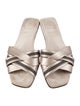 Brunello Cucinelli Monili Leather Slides
