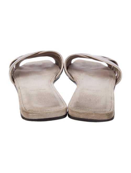 Brunello Cucinelli Monili Leather Slides