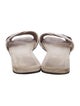 Brunello Cucinelli Monili Leather Slides