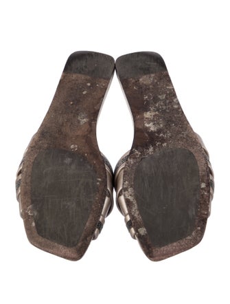 Brunello Cucinelli Monili Leather Slides