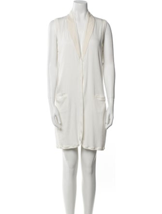 Brunello Cucinelli V-Neck Mini Dress