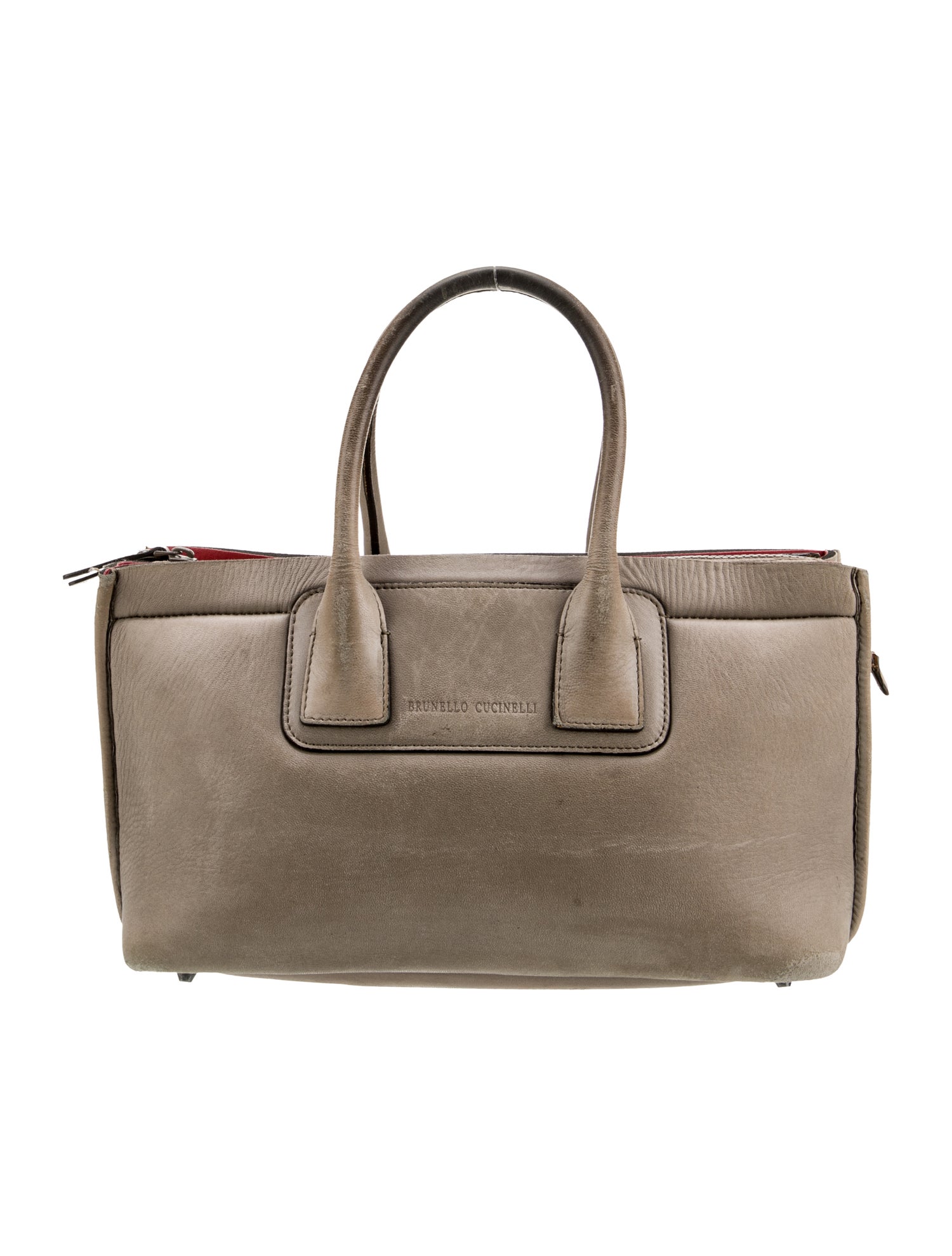 Brunello Cucinelli Leather Top Handle Bag