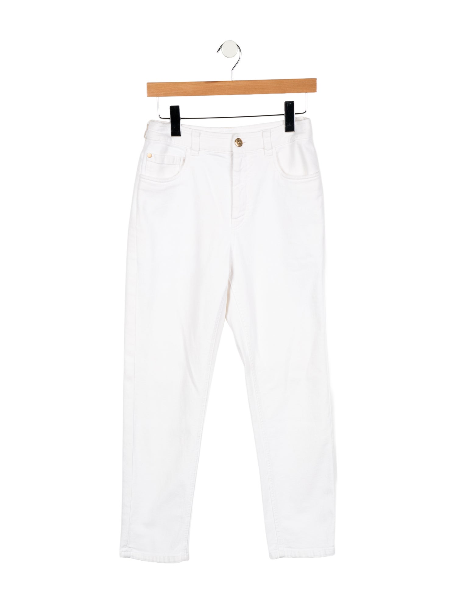 Brunello Cucinelli High-Rise Straight Leg Jeans