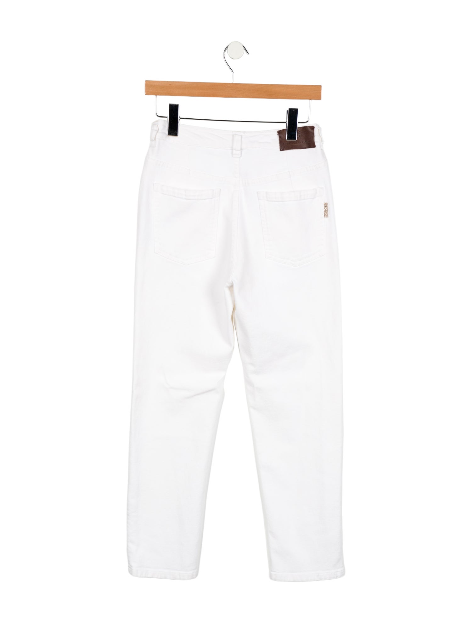 Brunello Cucinelli High-Rise Straight Leg Jeans