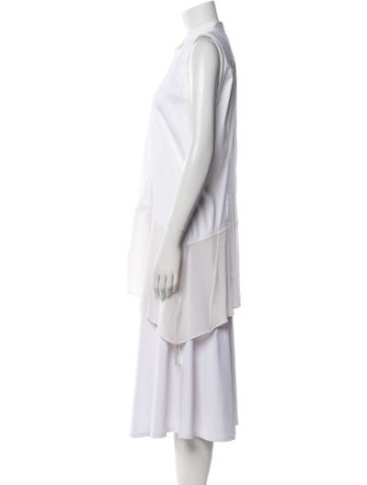 Brunello Cucinelli Mock Neck Sleeveless Tunic