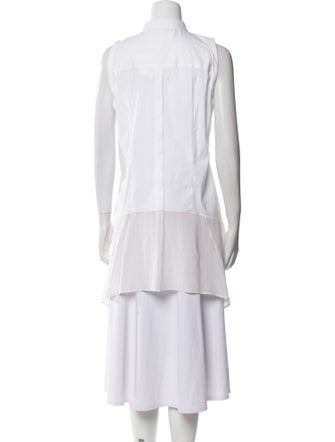 Brunello Cucinelli Mock Neck Sleeveless Tunic
