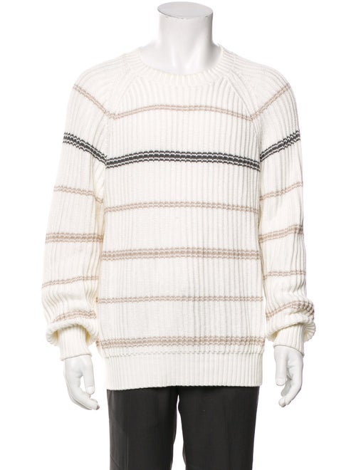 Brunello Cucinelli Striped Crew Neck Pullover