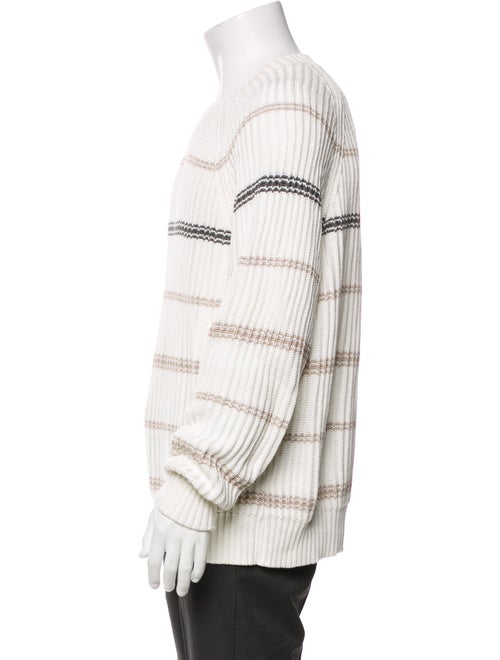 Brunello Cucinelli Striped Crew Neck Pullover