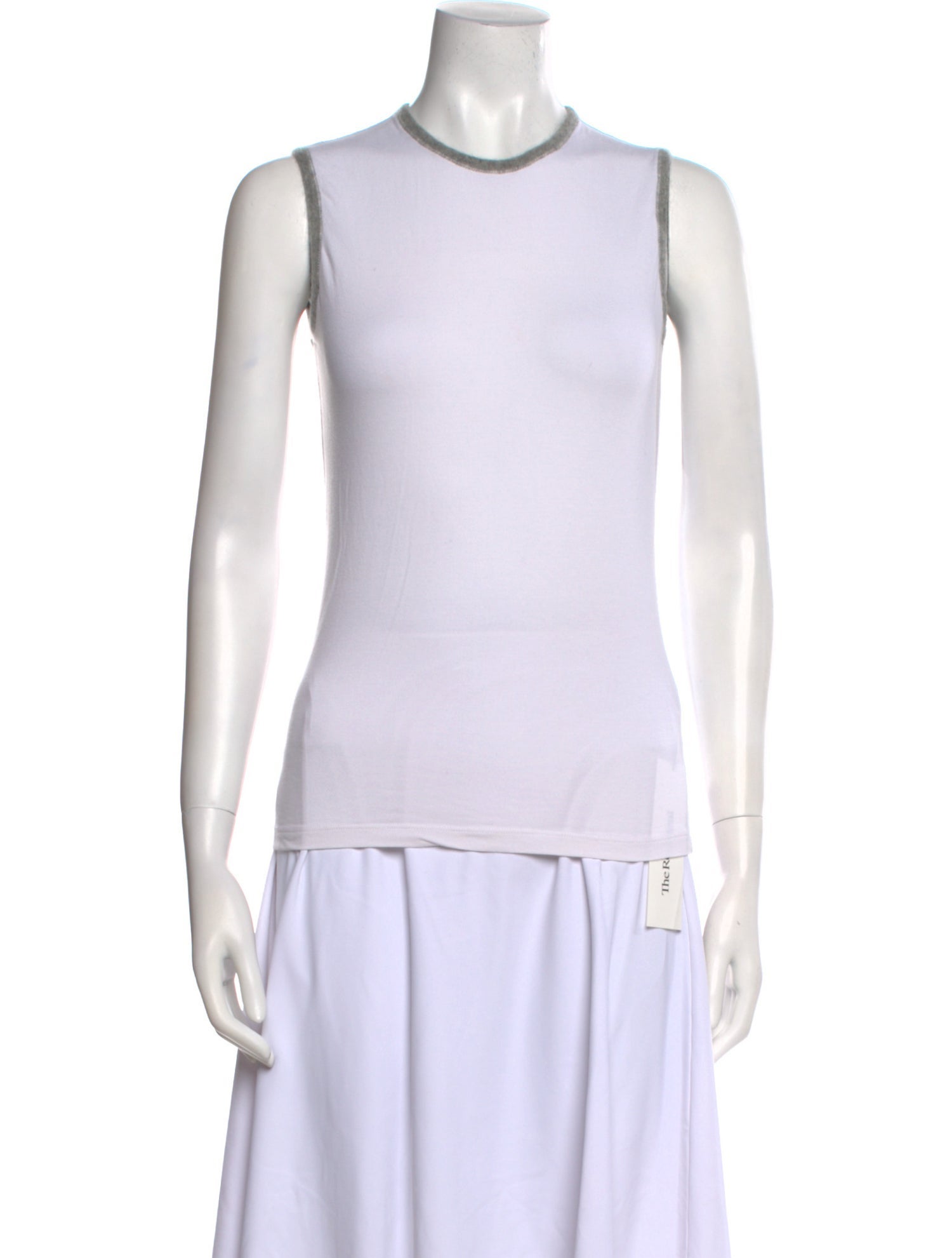 Brunello Cucinelli Crew Neck Sleeveless Top
