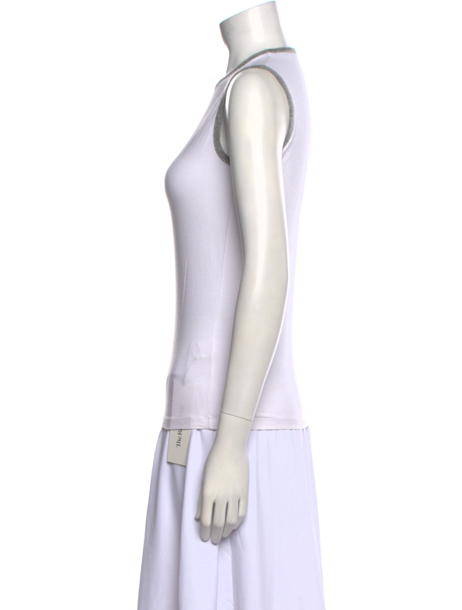 Brunello Cucinelli Crew Neck Sleeveless Top