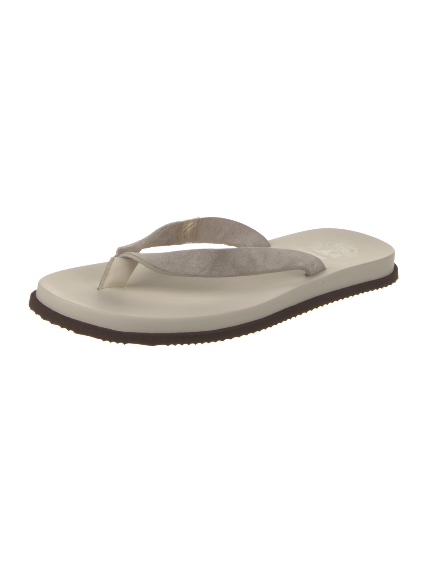 Brunello Cucinelli Suede Flip Flops