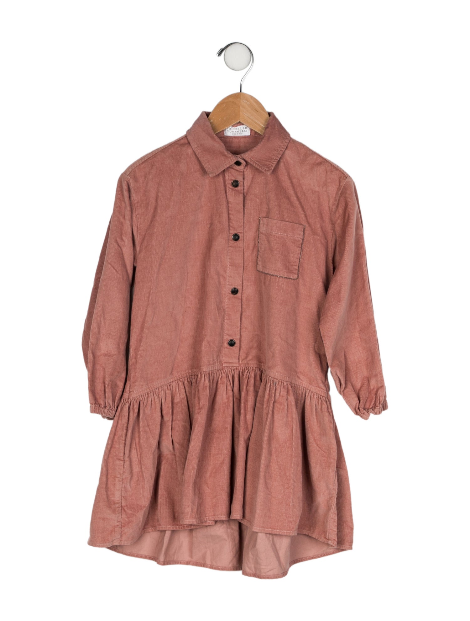 Brunello Cucinelli Toddler Girls' Long Sleeve Casual Dress