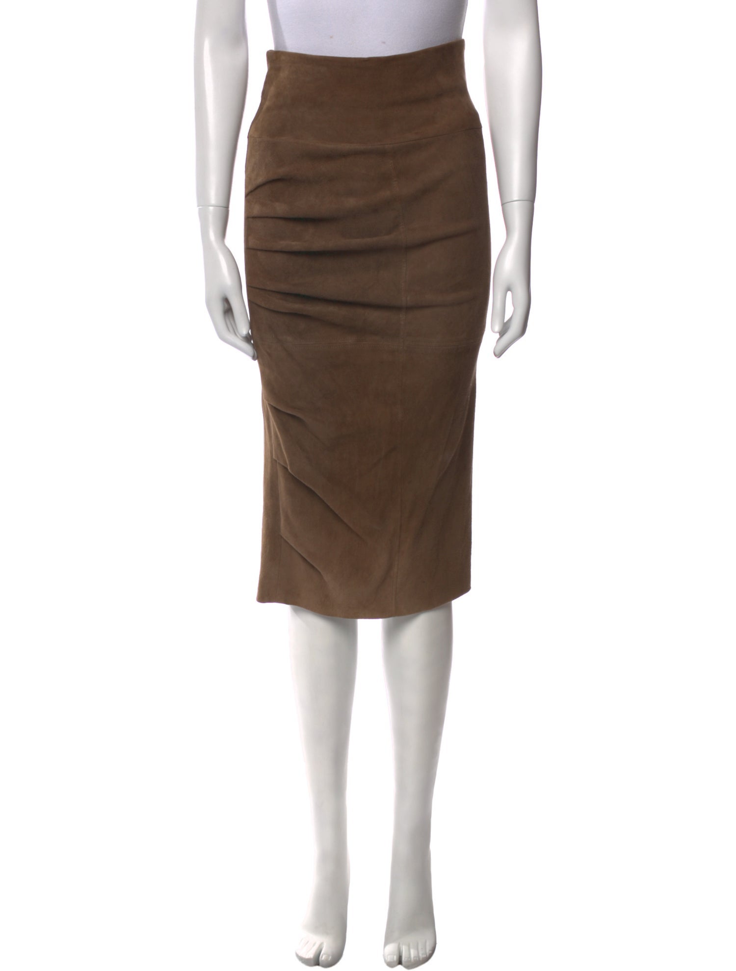 Brunello Cucinelli Suede Knee-Length Skirt