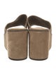 Brunello Cucinelli Monili Suede Slides