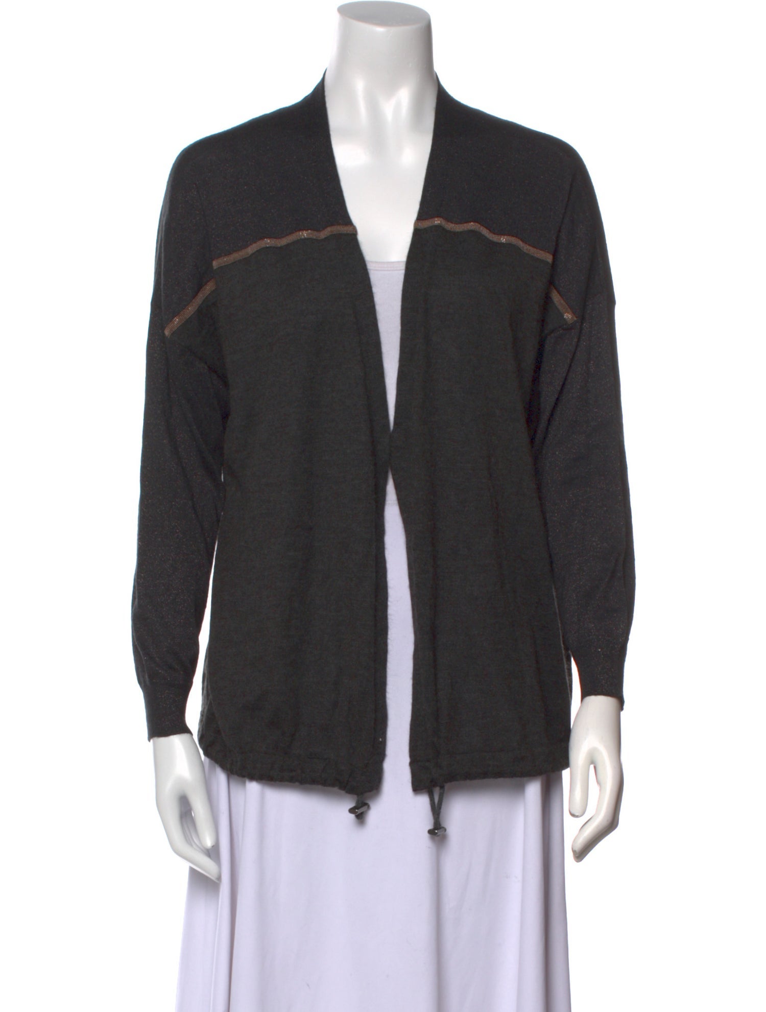 Brunello Cucinelli Cashmere Open Front Sweater