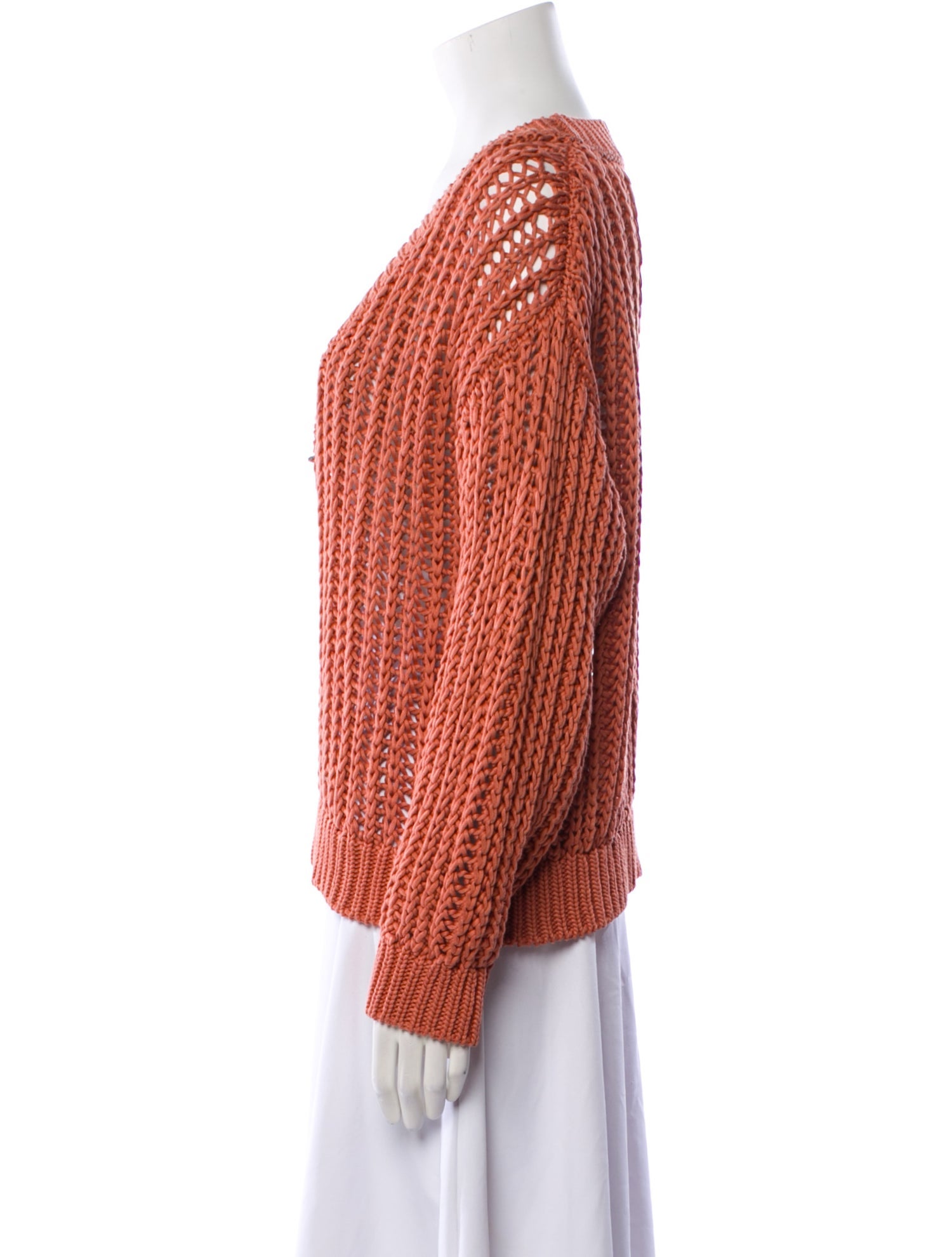 Brunello Cucinelli Plunge Neckline Sweater