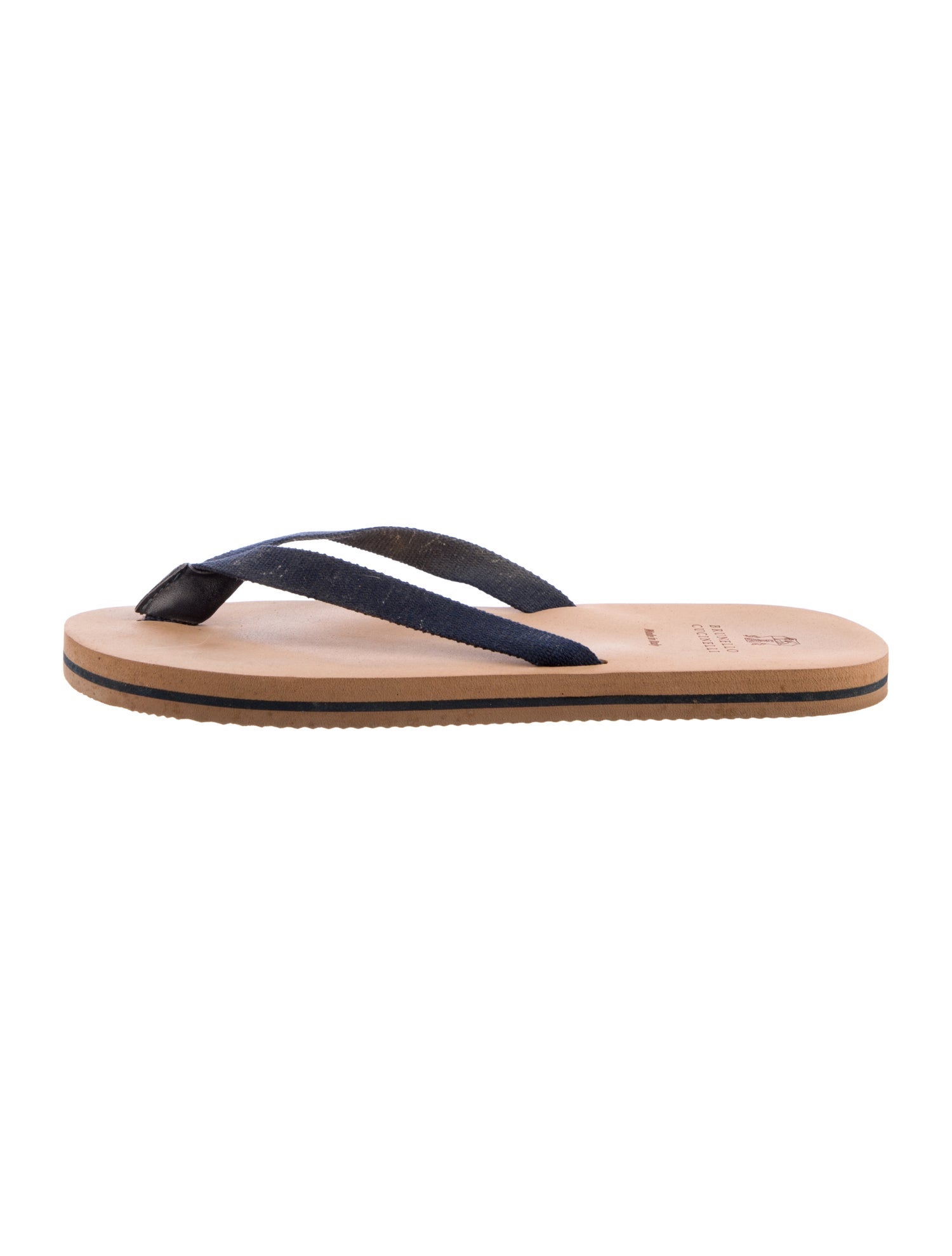 Brunello Cucinelli Rubber Flip Flops