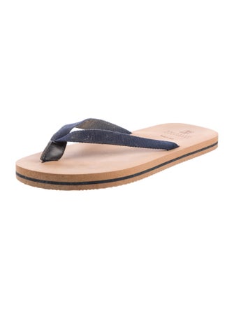 Brunello Cucinelli Rubber Flip Flops