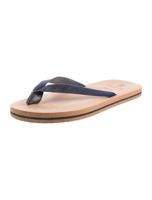 Brunello Cucinelli Rubber Flip Flops
