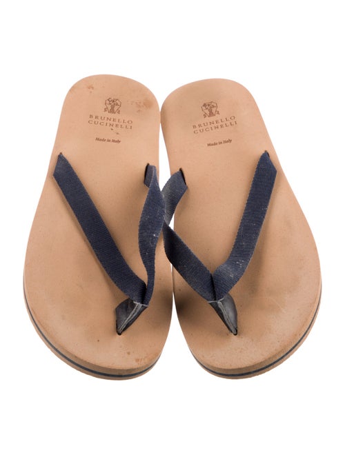 Brunello Cucinelli Rubber Flip Flops