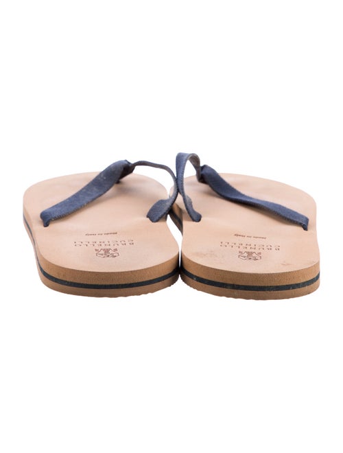 Brunello Cucinelli Rubber Flip Flops
