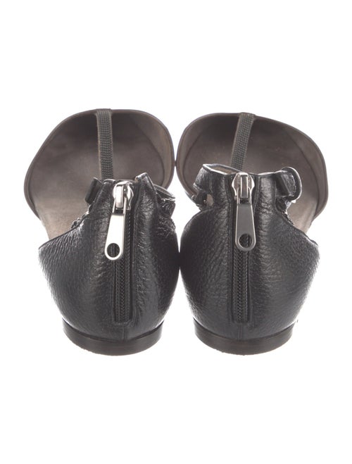 Brunello Cucinelli Monili Leather D'Orsay Flats