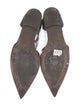 Brunello Cucinelli Monili Leather D'Orsay Flats