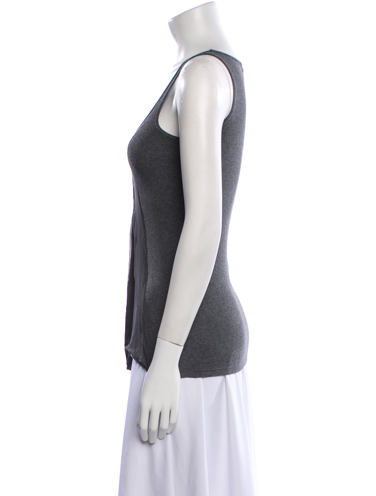 Brunello Cucinelli Scoop Neck Sleeveless Top