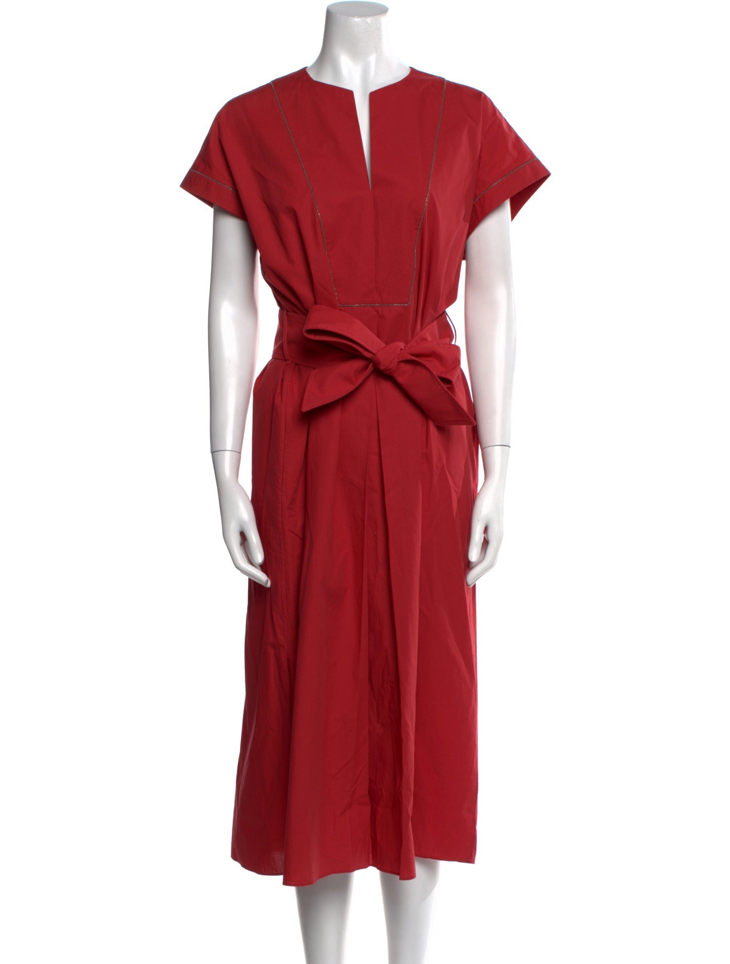 Brunello Cucinelli V-Neck Long Dress