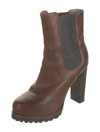 Brunello Cucinelli Leather Chelsea Boots