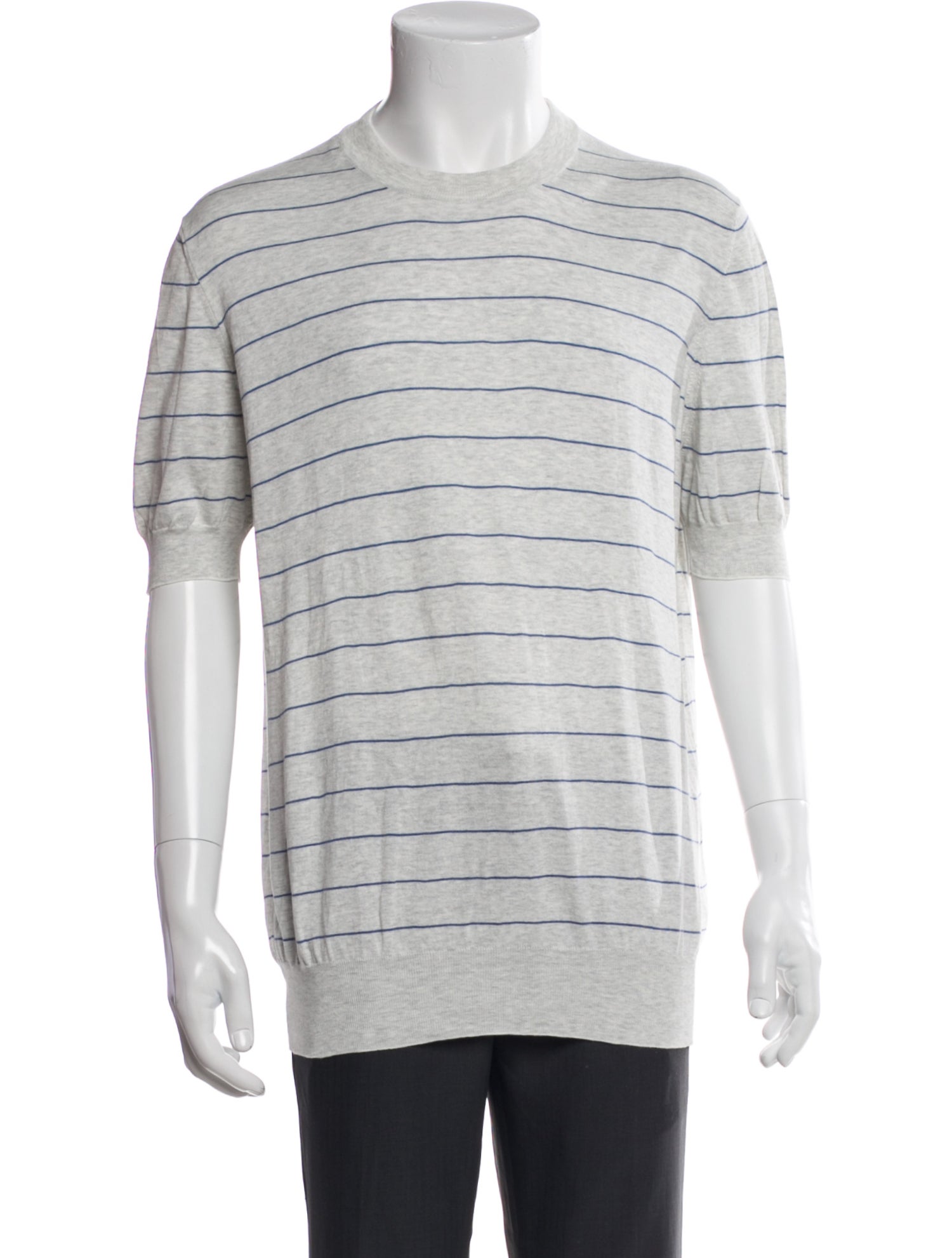 Brunello Cucinelli Striped Crew Neck T-Shirt