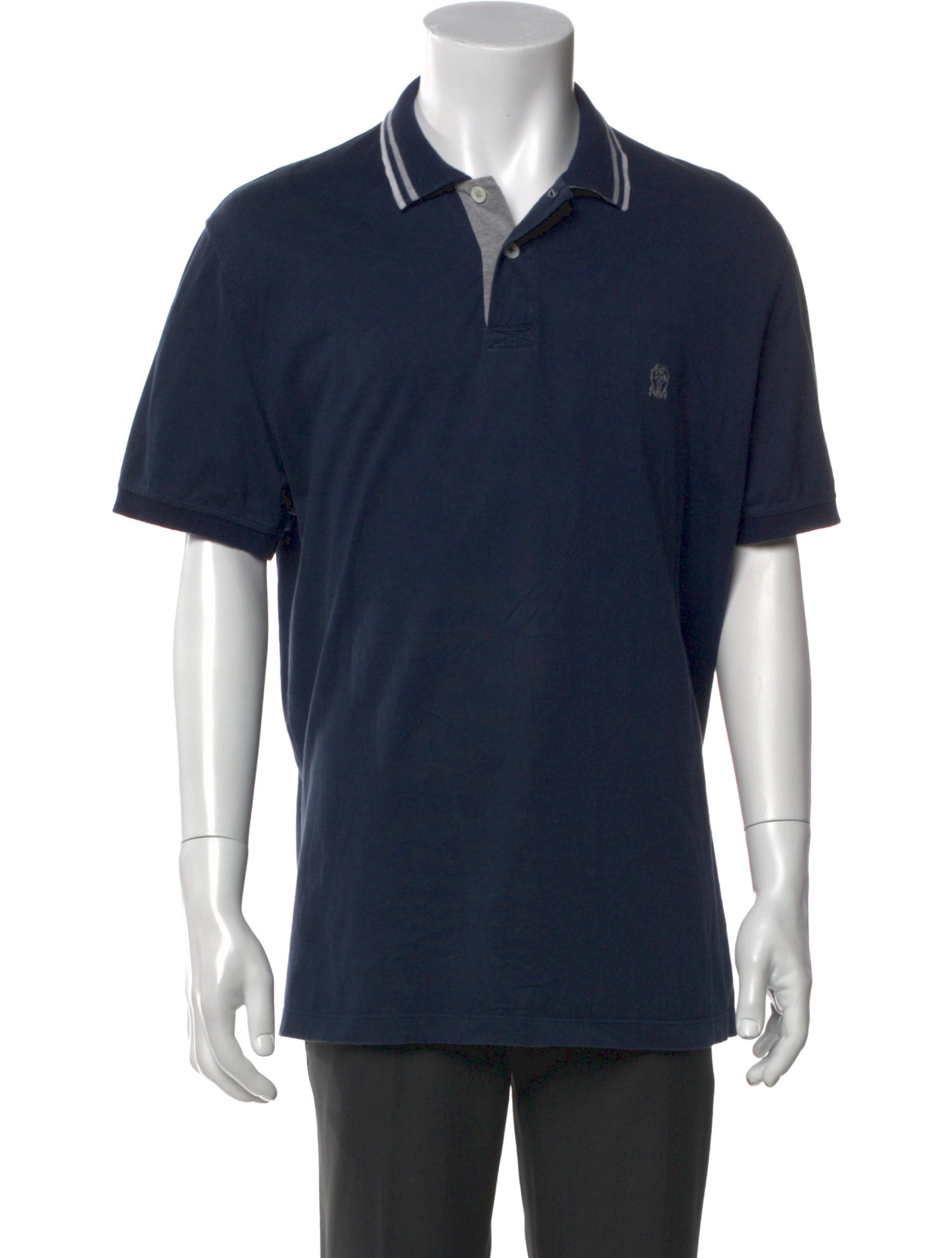 Brunello Cucinelli Collar Short Sleeve Polo Shirt