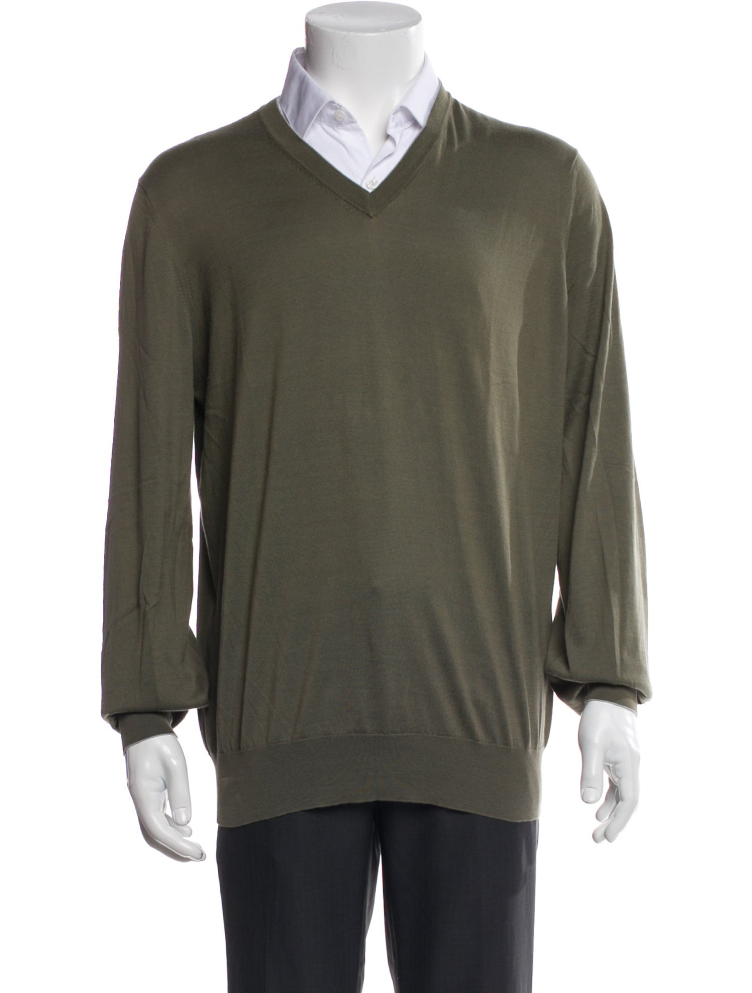 Brunello Cucinelli V-Neck Long Sleeve Henley