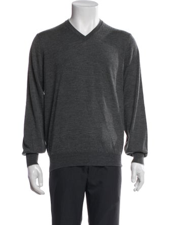 Brunello Cucinelli Wool V-Neck Pullover