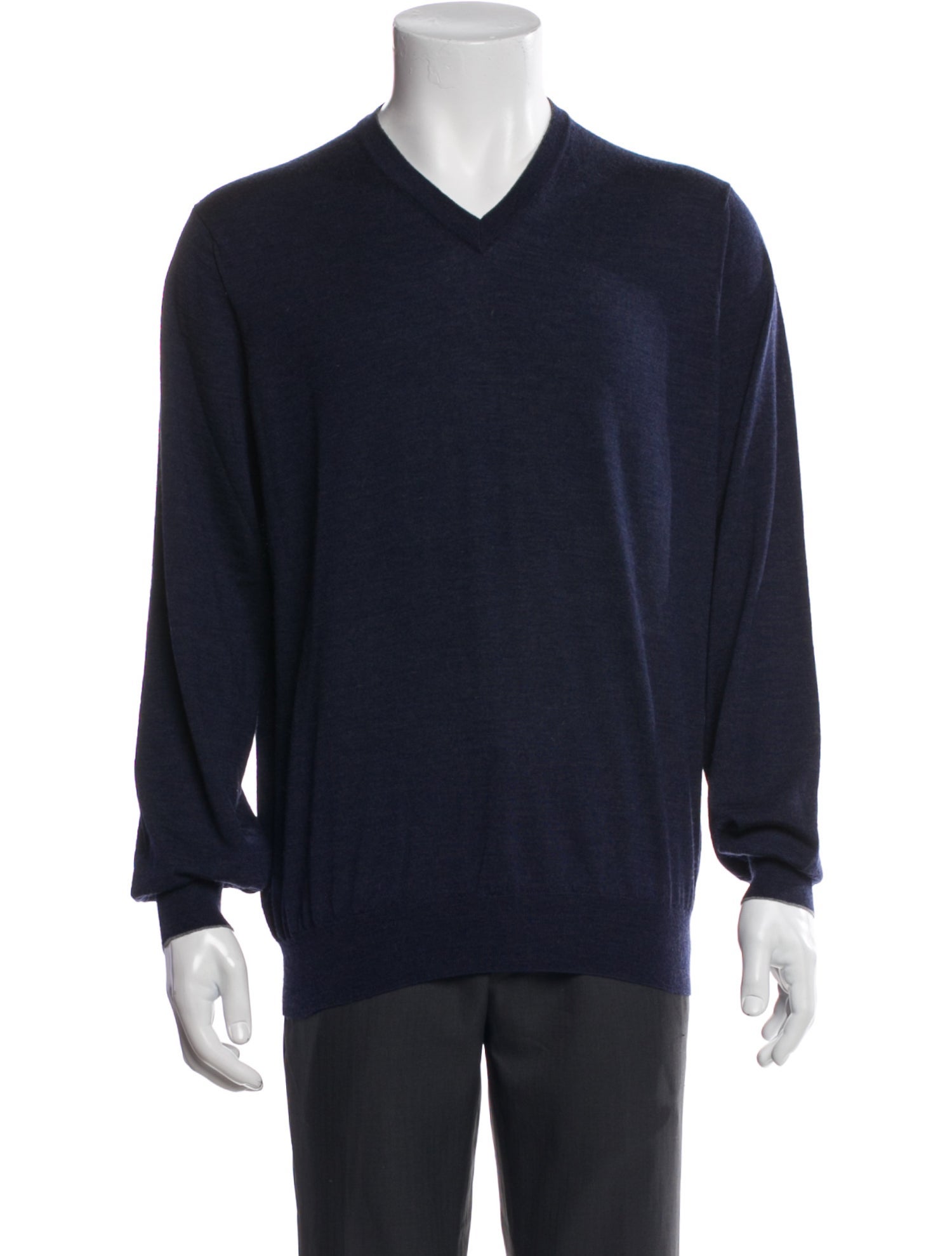 Brunello Cucinelli Wool V-Neck Pullover