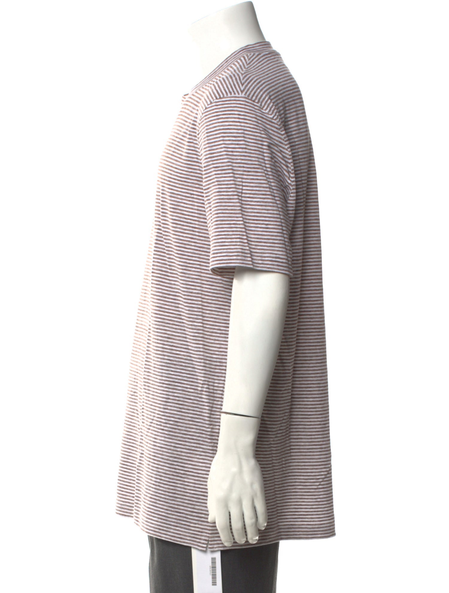 Brunello Cucinelli Linen Striped T-Shirt