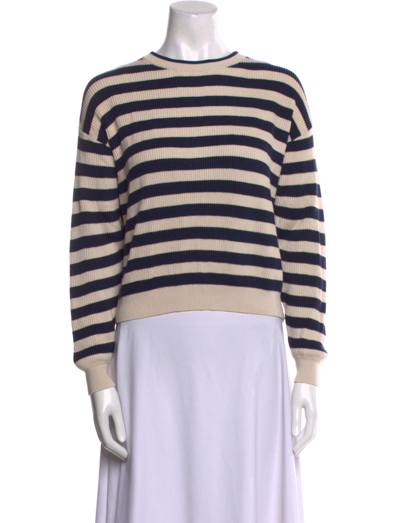 Brunello Cucinelli Striped Crew Neck Sweatshirt w/ Tags