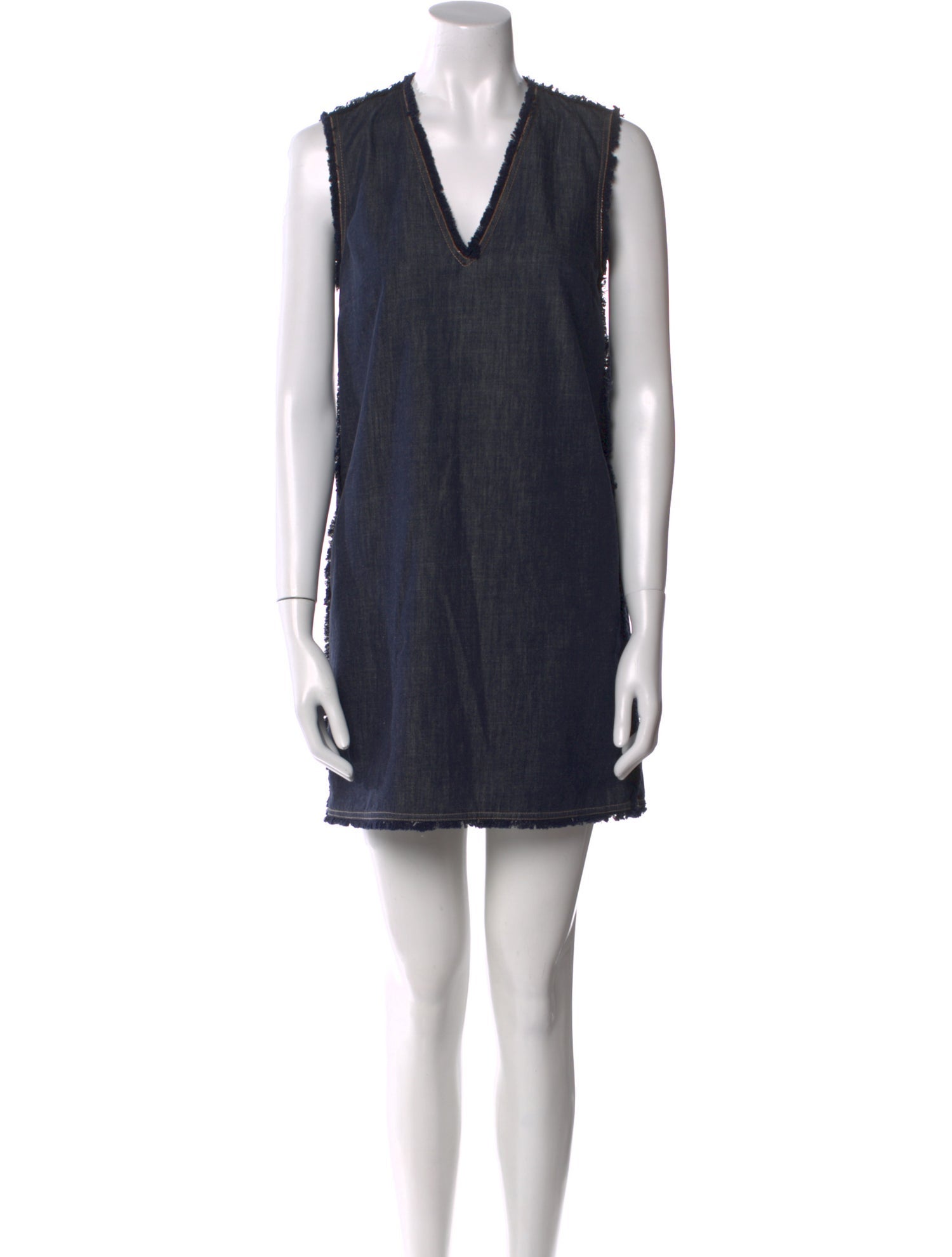 Brunello Cucinelli V-Neck Mini Dress