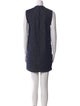 Brunello Cucinelli V-Neck Mini Dress
