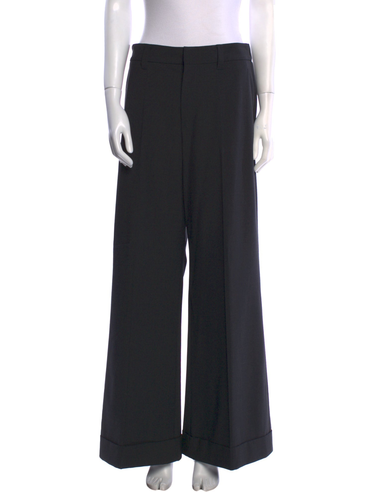 Brunello Cucinelli Virgin Wool Wide Leg Pants