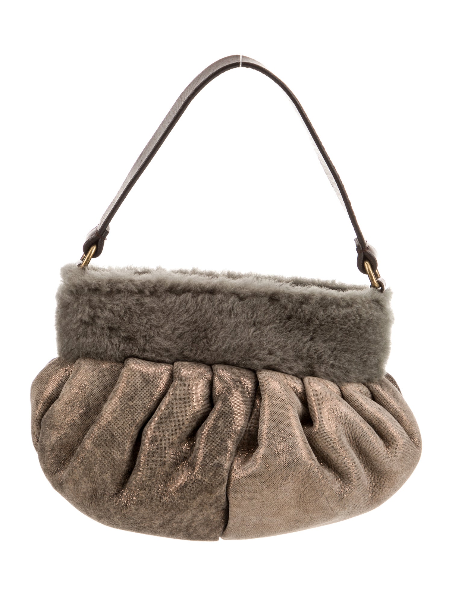 Brunello Cucinelli Suede Top Handle Bag