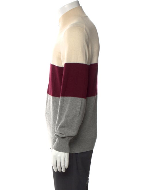 Brunello Cucinelli Cashmere Colorblock Pattern Cardigan