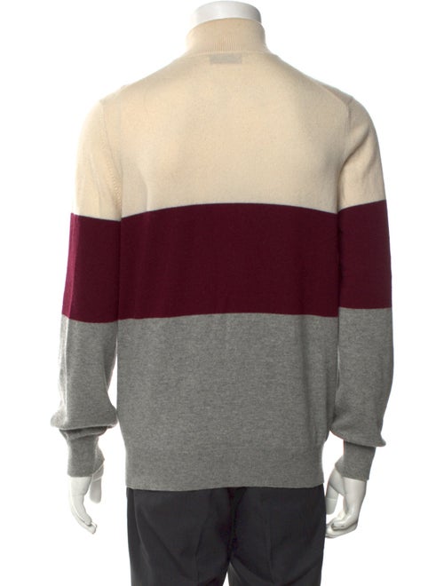 Brunello Cucinelli Cashmere Colorblock Pattern Cardigan