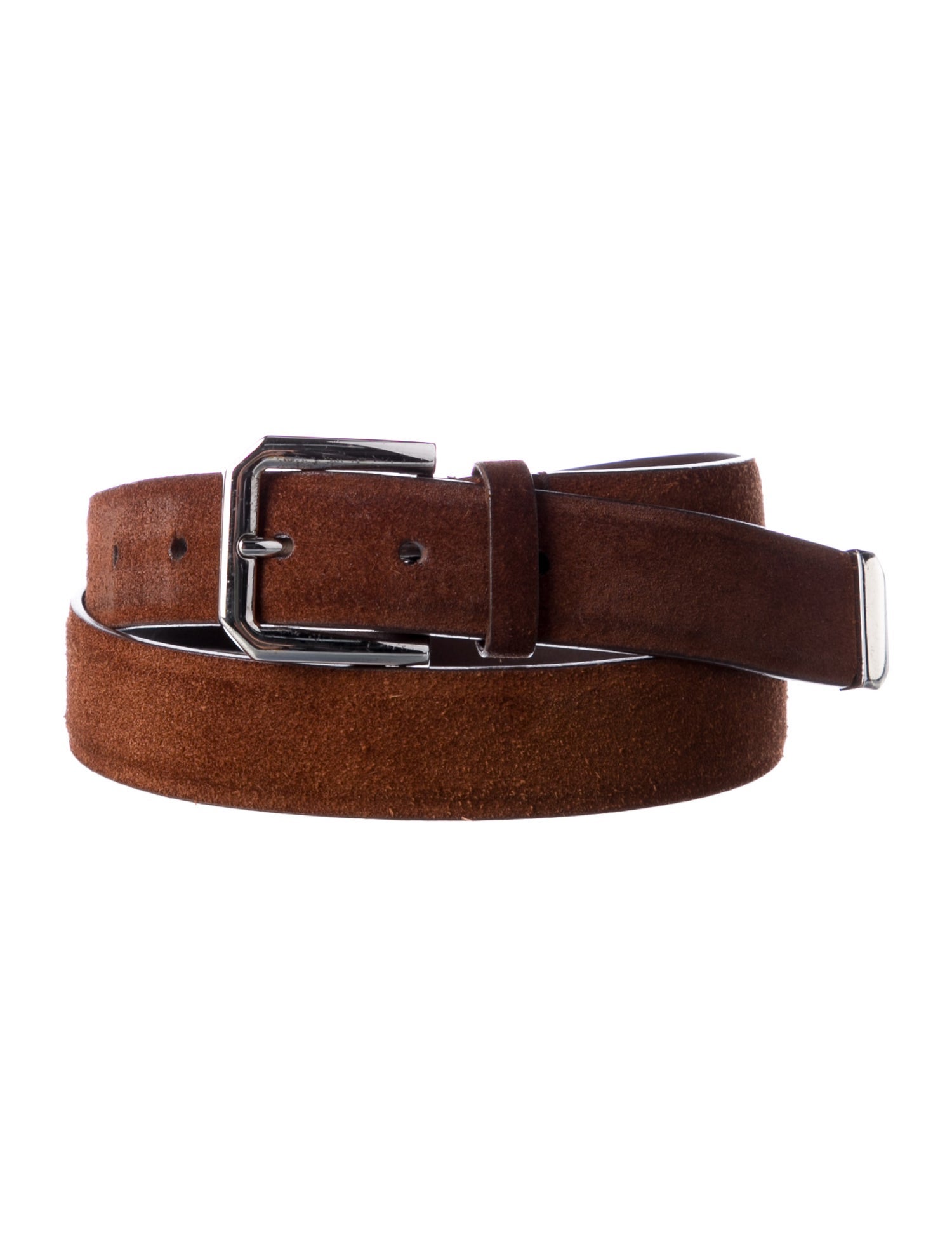 Brunello Cucinelli Skinny Suede Belt