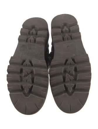 Brunello Cucinelli Leather Combat Boots