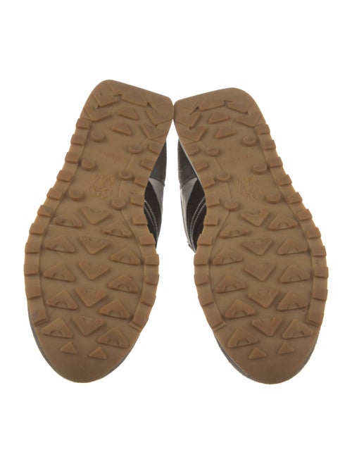 Brunello Cucinelli Suede Colorblock Pattern Sneakers