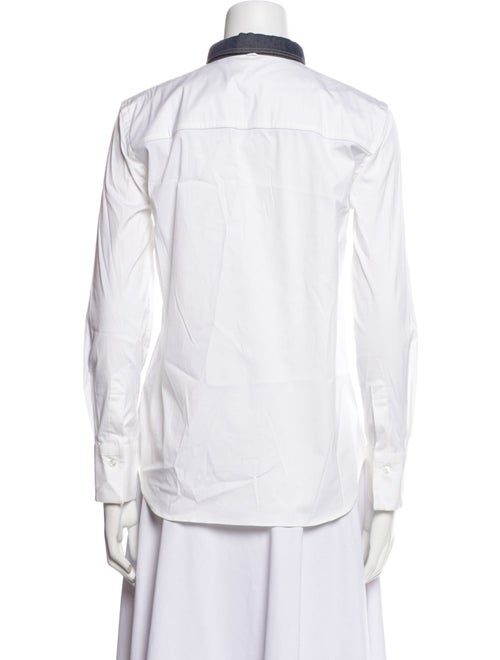 Brunello Cucinelli Long Sleeve Button-Up Top