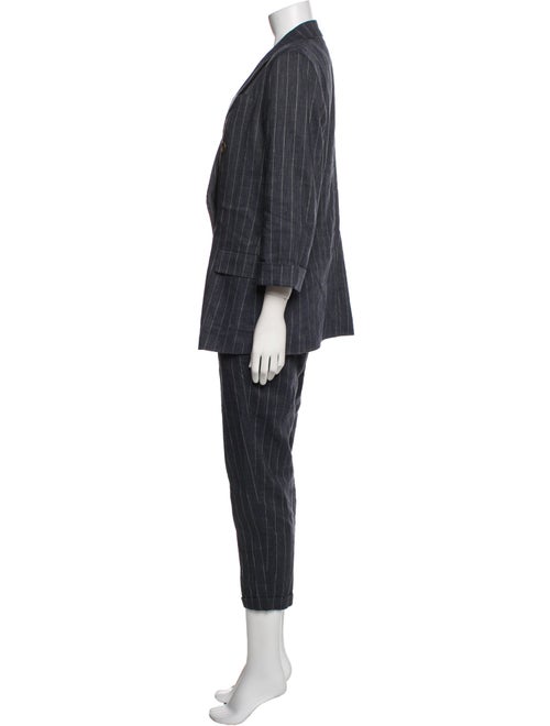 Brunello Cucinelli Linen Striped Pantsuit