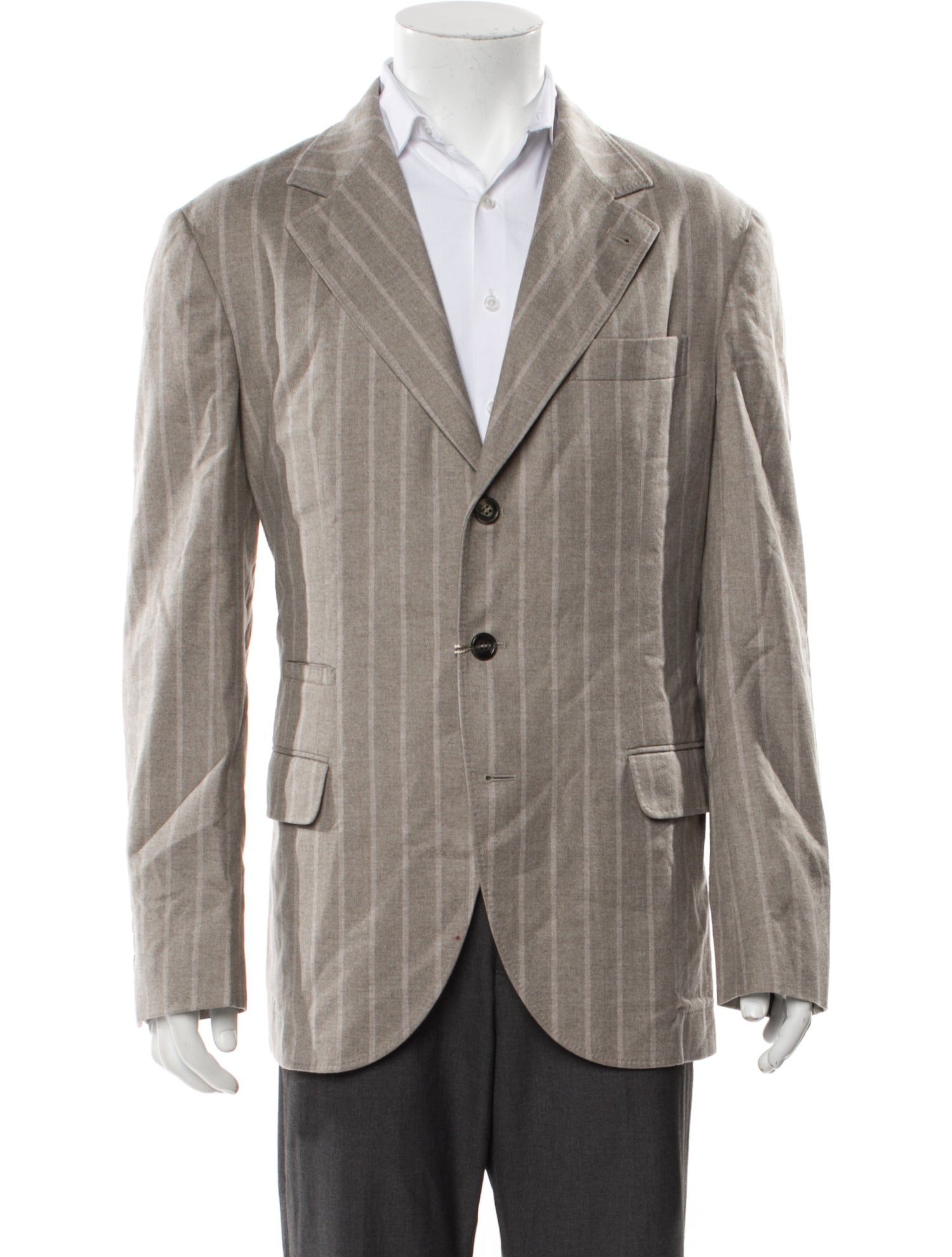 Brunello Cucinelli Virgin Wool Striped Sport Coat w/ Tags
